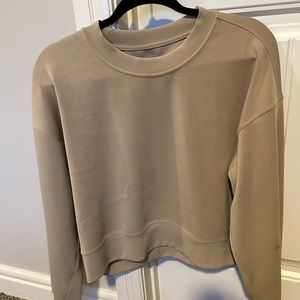 Taupe Lululemon Softstreme Crewneck